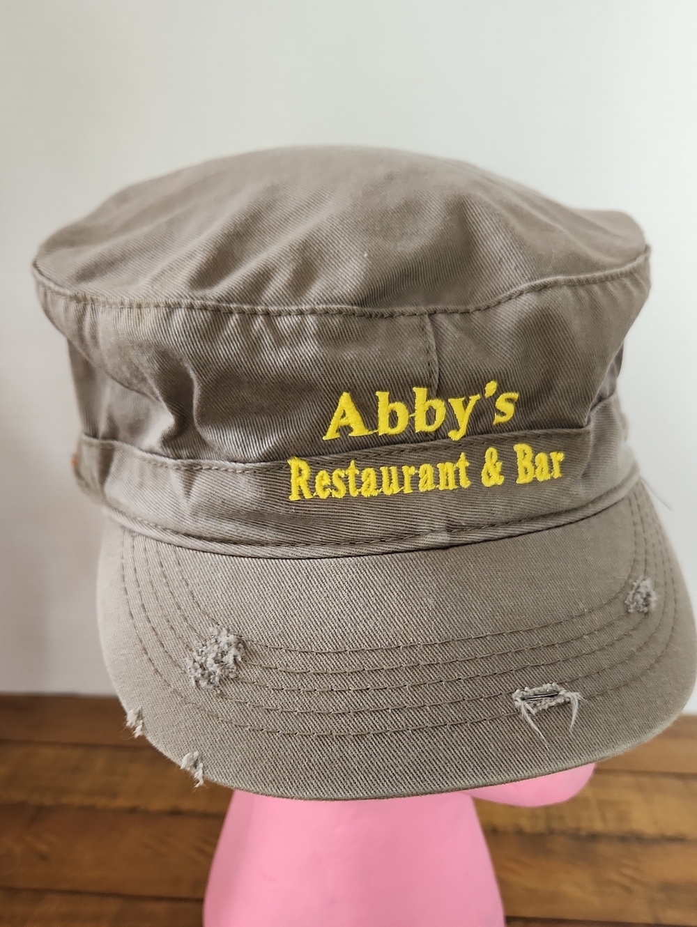 Abby's Restaurant & Bar Embroidered Cadet Dustressed Cap Hat